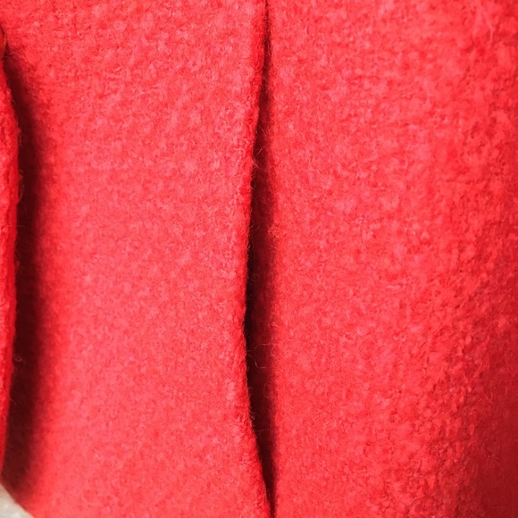 Boden red orange tweed statement blazer snap 10 - Picture 7 of 10